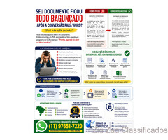 Você converteu um PDF para Word… e o documento ficou todo bagunçado?