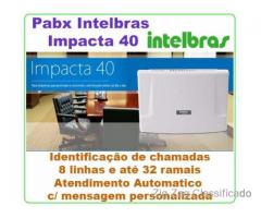 PABX Intelbras Impacta 40 Capacidade até 8 linhas