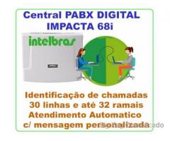 PABX Intelbras Impacta 68 Capacidade até 30 linhas