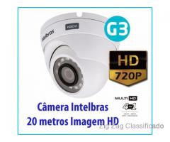 Câmera de Segurança Intelbras 20 metros HD com Infravermelho