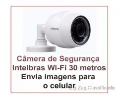 Câmera de segurança Intelbras 30 metros Wi-Fi HD (Conexão Wi-Fi)